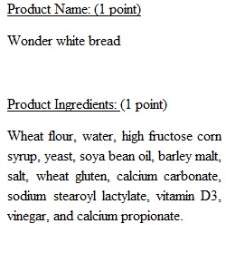 Food Biography Assignment